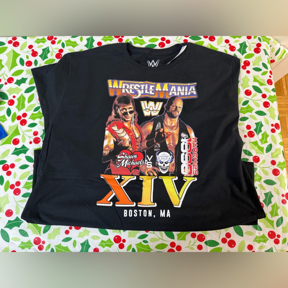 NWT WWE Mania XIV Lineup Men's T-Shirt (XXL)